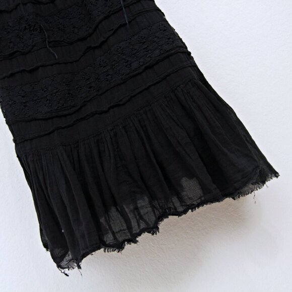Free People Shailee Lace Slip‎ Mini Dress Black Women M - Picture 8 of 12